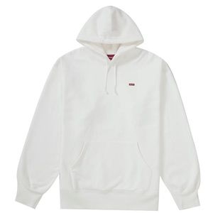 White Supreme Box Hooded Sweatshirt